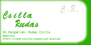 csilla rudas business card